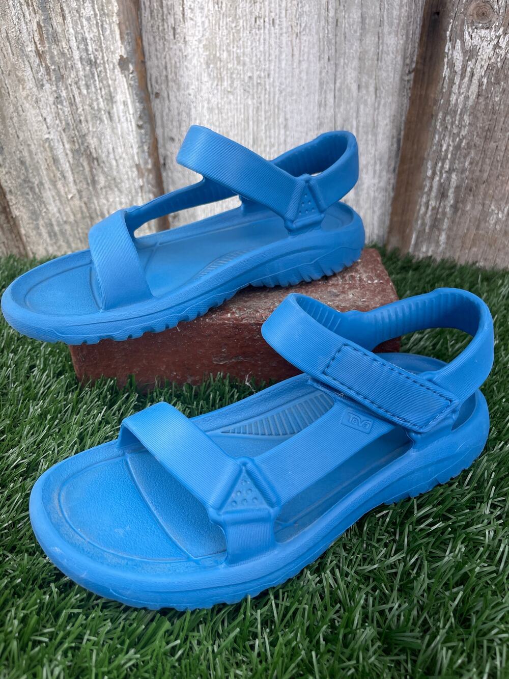 Teva Hurricane Drift EVA Teal Blue Sandals Kids Youth 2